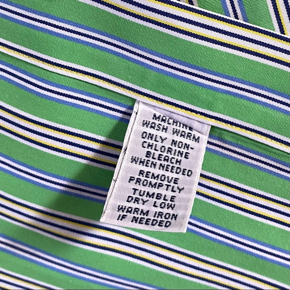 RALPH LAUREN Classic Fit 100% Cotton Stripe Men’s Shirt, Size XL - Picture 14 of 14